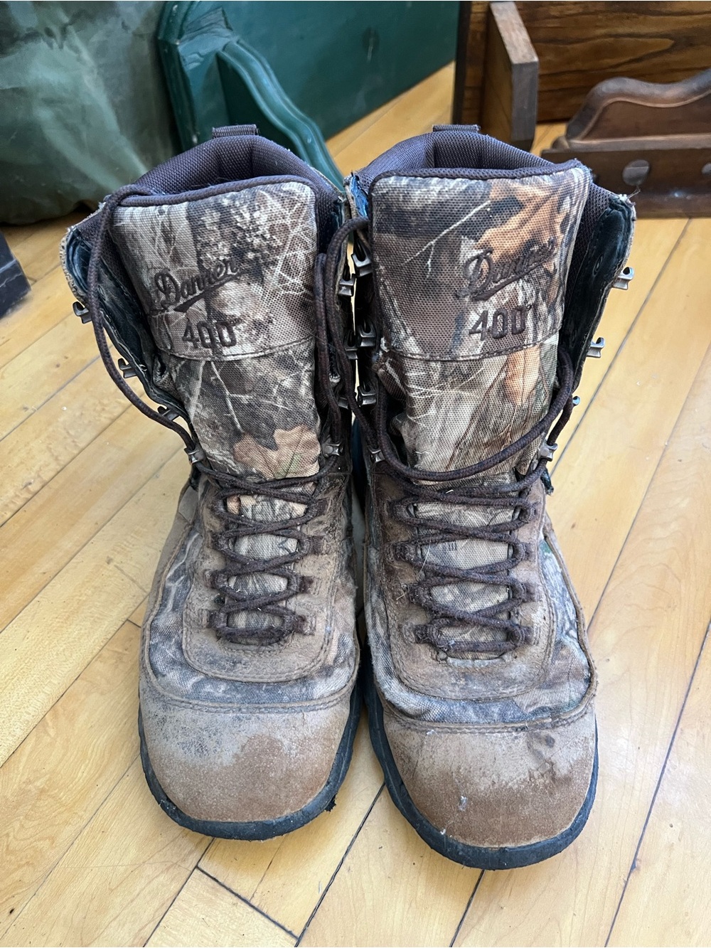 Danner Realtree Camo Lace-Up Hunting Boots in Brown